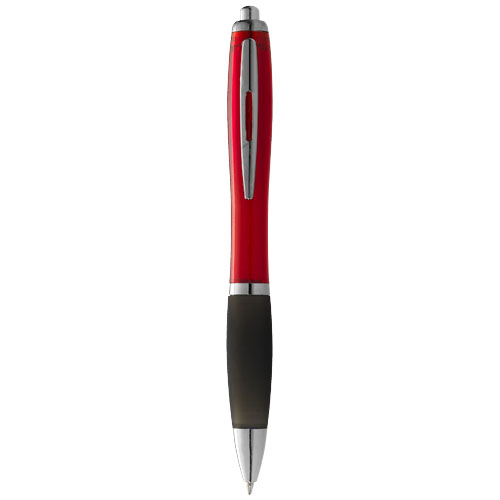 Penna a sfera con fusto colorato e impugnatura nera Nash - 106155