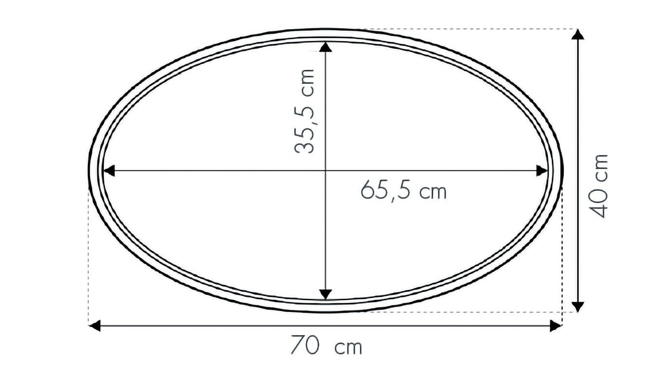 Textile Desk Oval banchetto