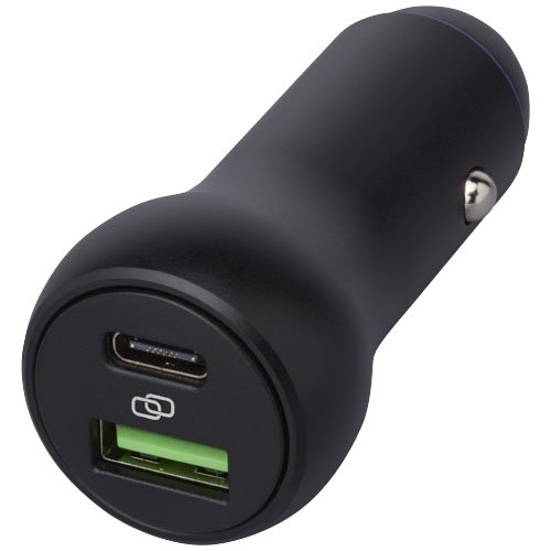 Caricabatterie doppio per auto da 55 W (USB-C/USB-A) Pilot - 124259