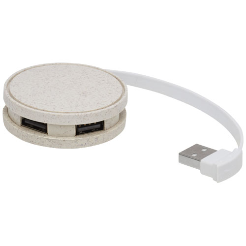 Hub USB in paglia di grano Kenzu - 124309